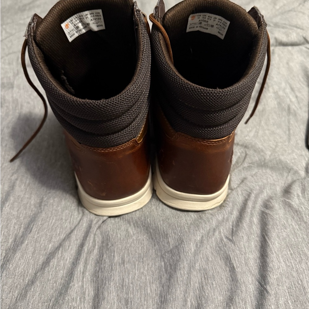 Timberland Men's Brown Leather Boots - Picture 4 of 5